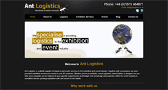 Desktop Screenshot of antlogistics.co.uk